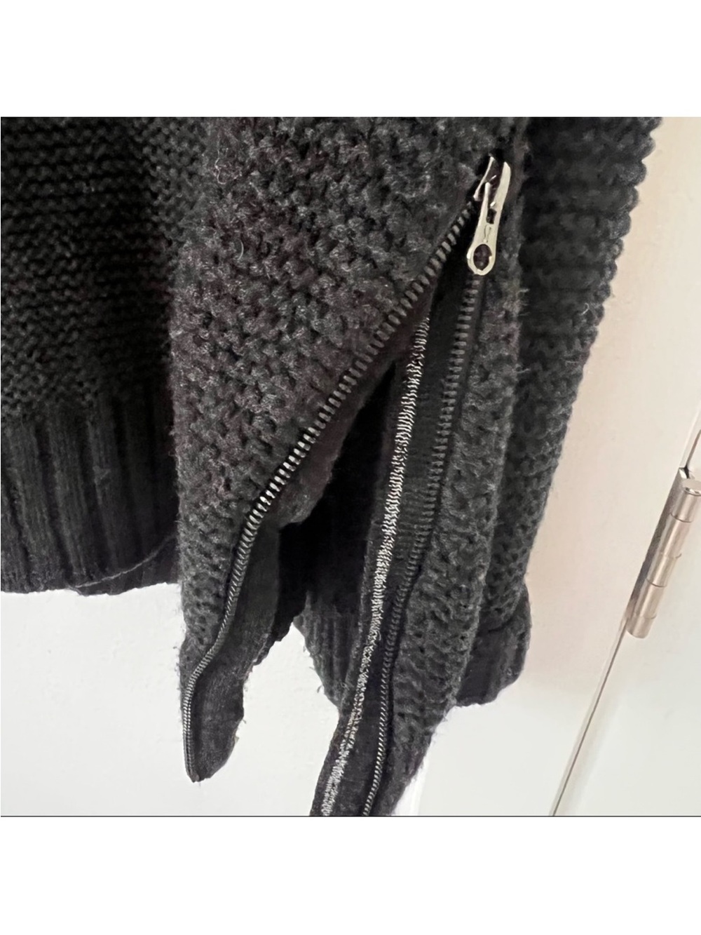 lululemon athletica Black Chunky Knit Crewneck Sweater